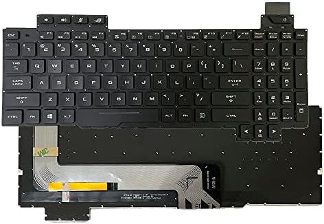 Huasheng Suda Američka Tastatura sa pozadinskim osvjetljenjem zamjena za Asus ROG Strix GL703V GL703VD GL703VM GL703GE GL703GM GL703GS