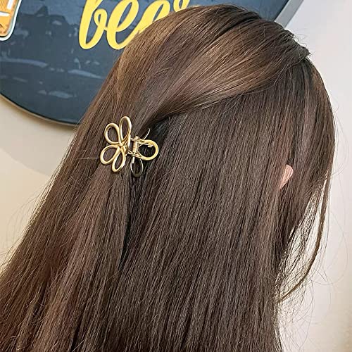 Vinbee 6 Pack Metal Mini cvijeće kandža za kosu za kosu ulova za kosu svađu obloge za kosu za kosu za kosu za djevojke žene