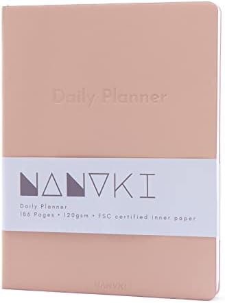 Dnevni planer 2023 Kancelarijski planer, meka poklopac 6 mjeseci Netaponete Notebook, veganska PU koža, sa po satu, ličnim i radom