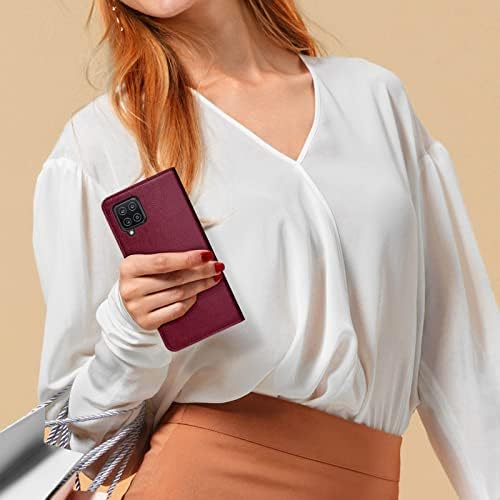 Xcasebar 2-u-1 odvojiv za Samsung Galaxy A42 5G novčanik slučaj sa【RFID Blokiranje】 držač kreditne kartice,Flip Folio Book PU Koža