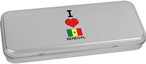 Azeeda 80mm 'I Love Senegal' Metal HINTIRAN TIN / Storage kutije