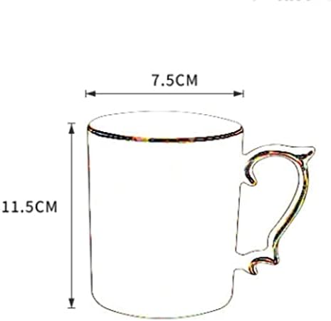 TDDGG biserna glazura zlatna ručica, duga ostakljena keramička čaša čaša za kafu čašice za čaj za piće