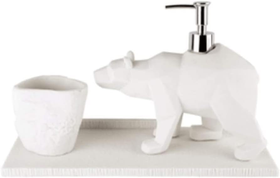 Losion Dispenser SOAP raspršivač sapuna, medvjedite sapuna za životinje Slatka kontratop Gel za tuširanje 3-komadno kupatilo 13.8oz