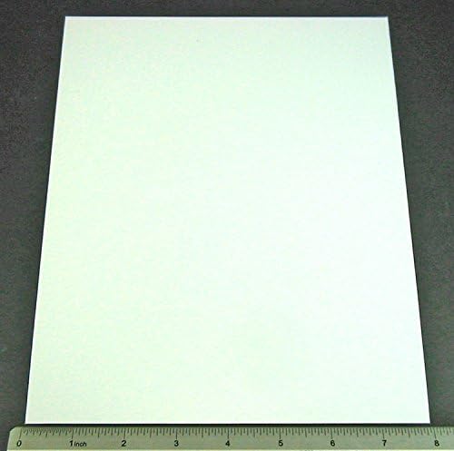 LITKO bijeli 8x10inch polistiren fleksibilni Craft listovi - plastični listovi za modeliranje i izradu )