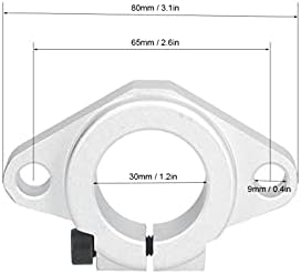 Fafeicy Linear Motion Rail Clamping vodič za šine, 2pcs podrška za vodilicu šipke poboljšajte podršku za linearnu šinu mašine, za velike automatske menjače, klizač