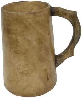 Drvena krigla ručna šalica od drvenog pivnog čaša drvena tankarda od drveta pivo piva tankard pivo Stein čaj čaj bačva za ručno izrađene drvene viking pivo šalica Stein - pivo od oklop nautičkog čvorišta