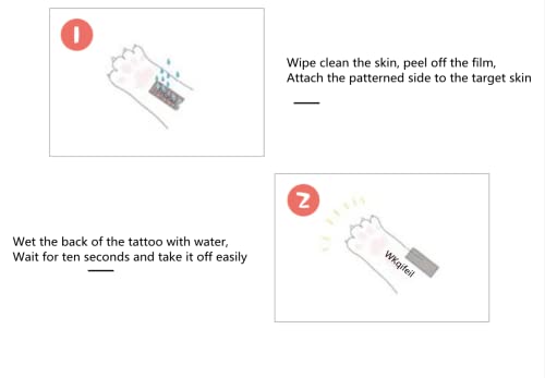 5 listova male naljepnice za svježe tetovaže Harajuku tetovaže naljepnice