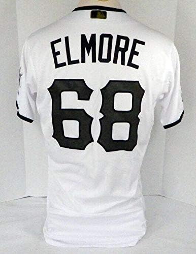 2019 Pittsburgh Pirates Jake Elmore # 68 Igra Polovni spomen Bijelog dresa 150 P 30 - Igra Polovni MLB dresovi