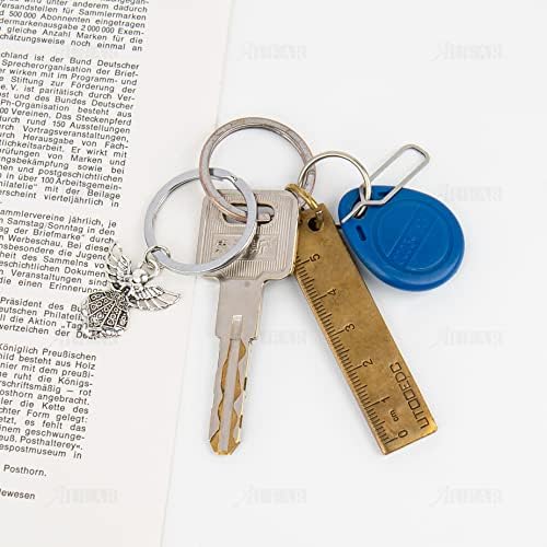 Auear, Guardian Angel Charm Keychain Keychain prsten za vjenčanje pogodnosti umjetnosti i zanata DIY