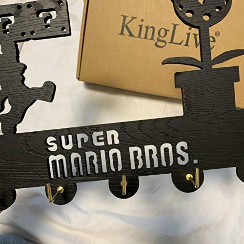 Super Mario Key Hoods-Unque Game Tema Dekor Zidne kuke Heavy Duty 20LB, Zidni dekor, Kuke za drvo, Držač za ključeve, Hanger za ključeve,