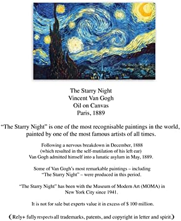 Oslobotlo + Van GoGH jastuk 18x18 inčni set od 2 - Classic Artry Starry noćni jastuk jastuk - Kolekcija poznatih slika -Pilow pokrivača