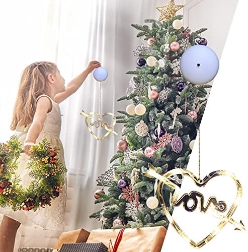 Car viseći na baterije Božić prozor dekoracije sa upaljenim LED Sucker svjetla za Božić drvo kamin prozor unutarnji i vanjski ukras Božić dekoracije