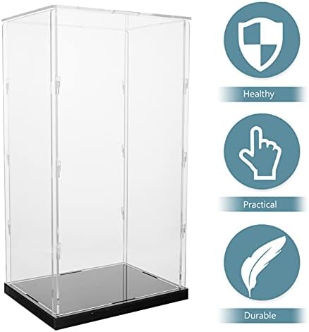 CABILOCK izlog 3pcs Showcase za štand akrilne plastike Zaštita trgovine Alternativni organizator blokovi nosač prozirne staklene figure