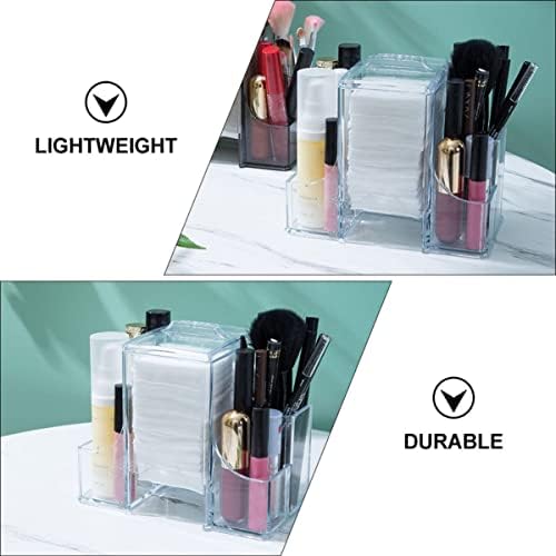 Alipis Svjetlo za usne Clear Container 3 pakovanje Clear Plastic Kozmetički akrilni kozmetički organizator Makeup Organizator Šminka