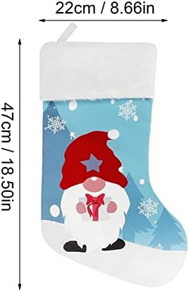Božićne čarape 18 Veliki božićni čarapir za božićne čarape s lakom od umjetnog drveća za ukrase za božićne stablo Kućni odmor Mini