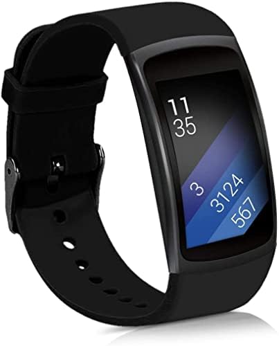 Samsung Gear Fit2 Pro Smart Watch za žene i muškarce sa GPS povezivanjem i fitnes trackerom, velikim crnim