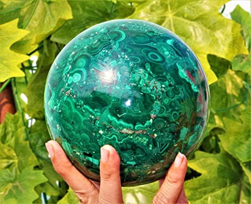 Polirani prirodni kongro Green Malachite Crystal Chakras Izlečivanje Metafizička kamena sfera Meditacija Feng Shui Aura Zatvorena