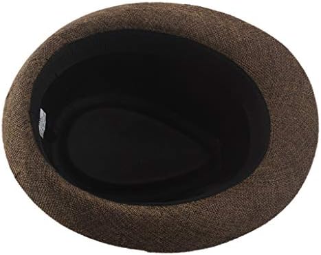 Ljetni fedora kape za žene muškarci - široki rudni šeširi za sunčanje udobne posteljine panama šeširi elegantni vintage panama trilby šeširi