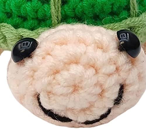 shamjina DIY Turtle Crochet Knitting Kit, needlework Portable punjena plišana lutka za odrasle početnike šivanje zanatskih ukrasa