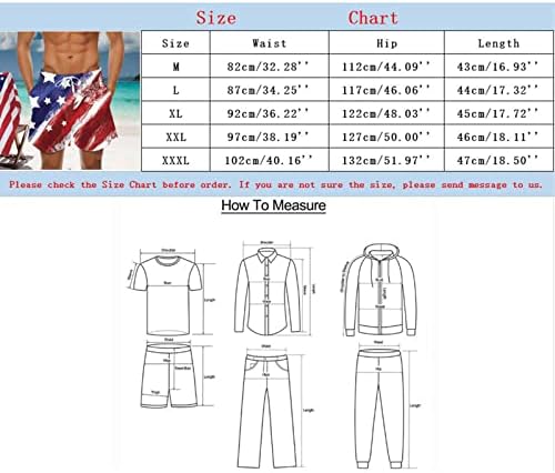 BMISEGM Ljeto plićači kratke hlače muškarci muški ljetni dan neovisnosti Digitalni 3D štampanje modnih ležernih kupaćih kostima