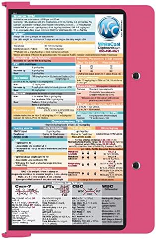 WhiteCoat Clipboard® - Pink Neonatal Izdanje