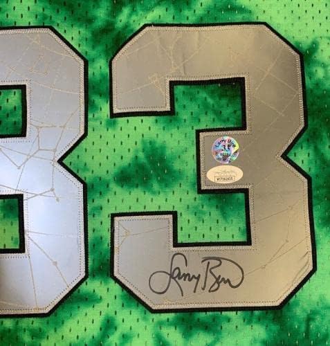 Larry Bird Autographing Boston Celtics Mitchell & Ness Galaxy potpisan JSA JSA - AUTOGREMENT NBA dresovi