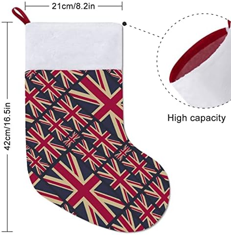 Velika Britanija zastava Velika Britanija zastava Božićne čarape Božićne čarape torbica Porodica Xmas Decor