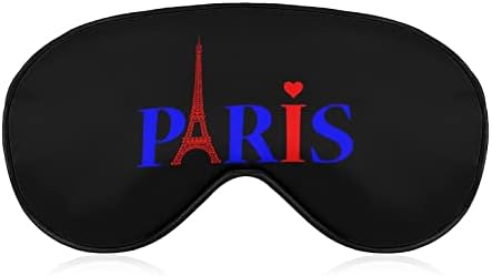 Ljubav Heart Paris Eiffelov toranj smiješno spavanje maska ​​za oči meko zalebota za oči podesive noćne sjenila za muškarce za muškarce