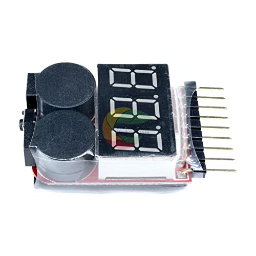 2 u 1 Li-ion RC Lipo baterija niskonaponskog alarma 1s-8S Indikator zujalice Tester LED displej ploča modul