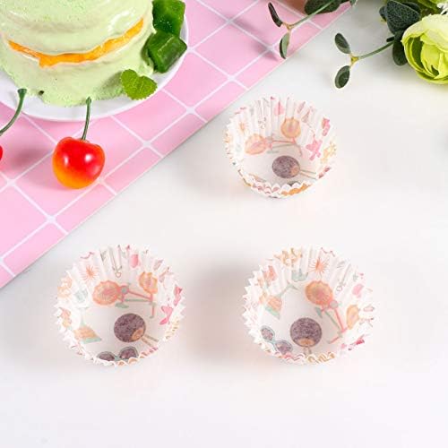 UPKOCH svadbena torta stoji 600kom papirne čaše za pečenje Kuhinja cupcake Liners Muffin Making Wrappers kalupi Greaseproof Desert serviranje tacne za rođendan slučajan stil čokolade Cortes