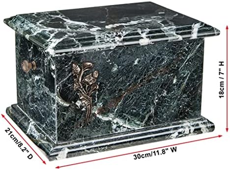 Kamena kovčeg Prirodni onyx kremiranje pepela Memorial Pogrebna urna za odrasle