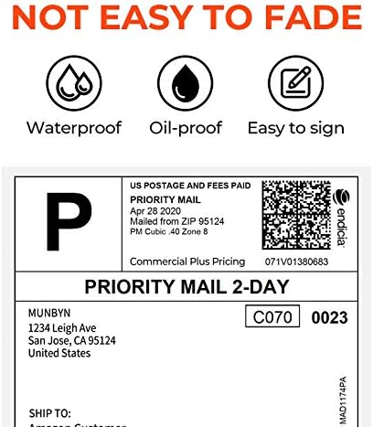 MUNBYN Thermal Label Printer & amp; Thermal direct Shipping Label & amp; poštanska Vaga