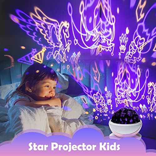 Star projektor Kids Led noćno svjetlo svemirski jednorog Dinosaurus životinja za enfant Girl Boy Room Decor 8 boja sky Lights 2-6