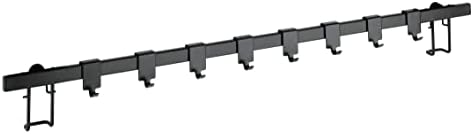 Wenko nosač kuka, metal, traka: crna, adapter: crna, 9,3 x 2,5 x 60 cm