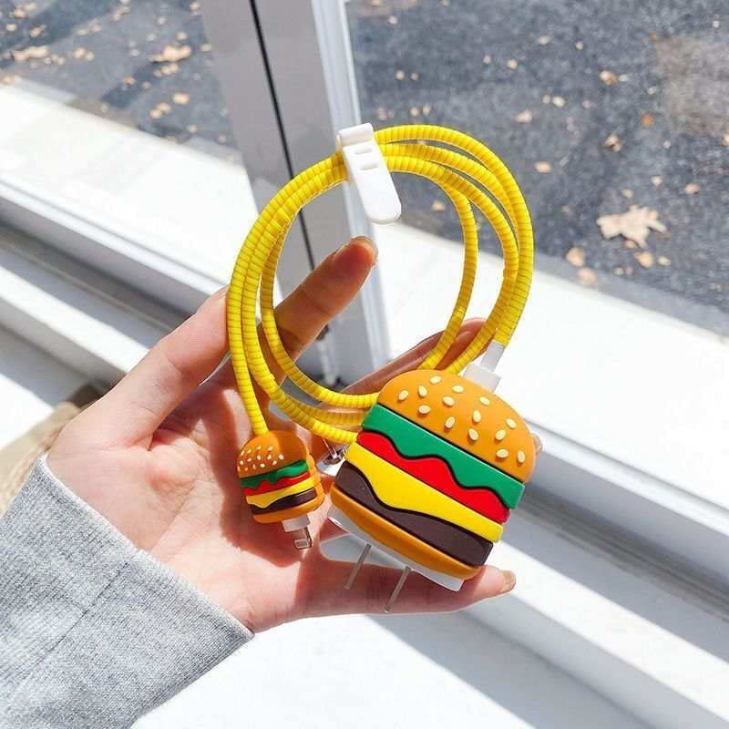 18 / 20w Charger Cartoon Cable Protector & amp; Silikonski slatki poklopac punjača | kvalitetan silikonski materijal zaštitnik kraja