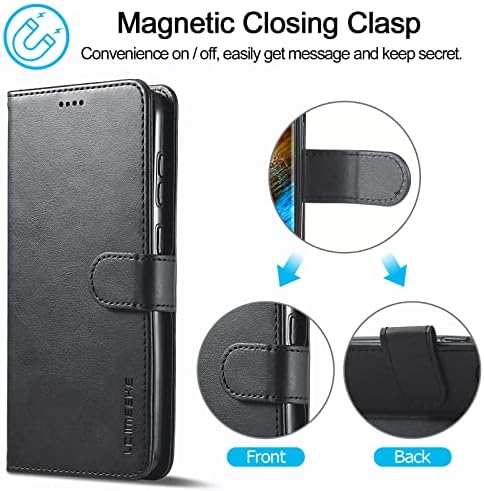Galaxy S23 Plus torbica za novčanik, Samsung S23+ futrola sa magnetnim, Meki TPU poklopac branika sa postoljem, držač kartice Flip