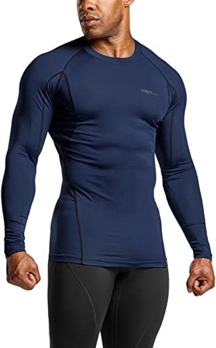 TSLA 1 ili 3 pakovanje muške kompresijske košulje UPF 50+ dugih rukava, atletska košulja za vježbanje, Vodeni sportovi za Osip
