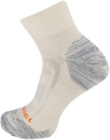Merrell Unisex muške i ženske zonirane vunene pješačke čarape - 1 pakovanje - pakovanje - prozračna podrška za unisex luk