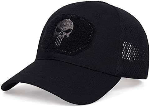 HANERREAL mrežasta bejzbol kapa za muškarce taktičke kape za rukovaoce opremljene šešire za dah na otvorenom