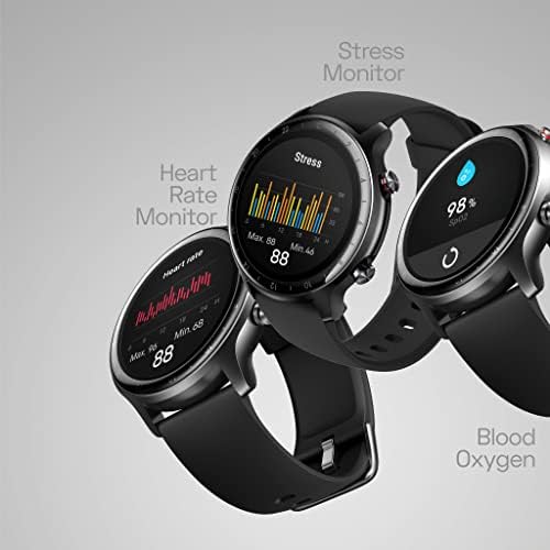 CUBITT CT4 GPS Smart Watch, fitness tracker sa ugrađenim GPS, 1,28 TFT-LCD dodirni ekran, IP68 vodootporan, krvni kisik / spavanje