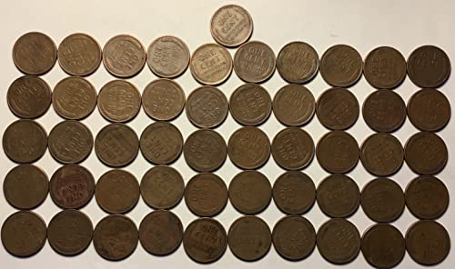 1952. godine Lincoln pšenični cent Penny Roll 50 novčića izuzetno je u redu