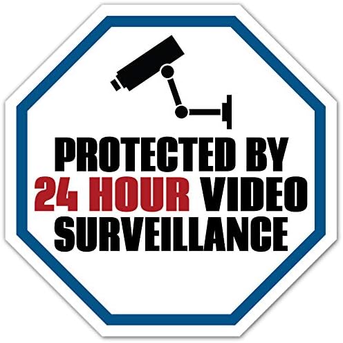 Upozorenje Video Audio nadzor / zabranjeno ometanje 24 sata zaštićene kamere privatno vlasništvo CCTV naljepnice / znakovi
