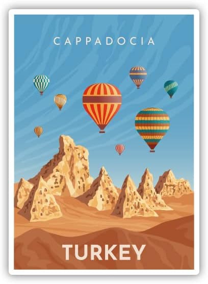 Squiddy Cappadocia Turkey - Vinil naljepnica za telefon za telefon, laptop, boca vode