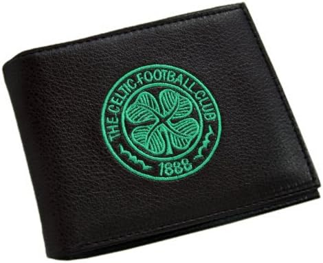 Službeni kožni novčanik Celtic FC Mens sa izvezenim nogometnim grbom