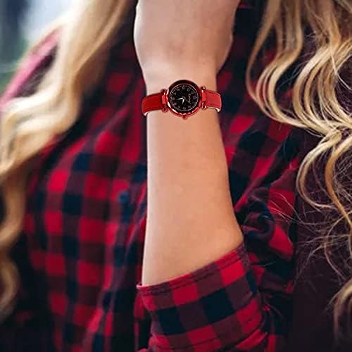 Ženski Strap Watch sat i narukvica Set od nehrđajućeg čelika mrežaste trake od kože remen haljine Watch žene gledaju vodootporan