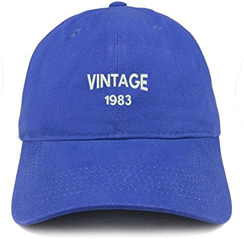 Trendy prodavnica odjeće mala Vintage 1983 vezena Podesiva pamučna kapa za 40. rođendan
