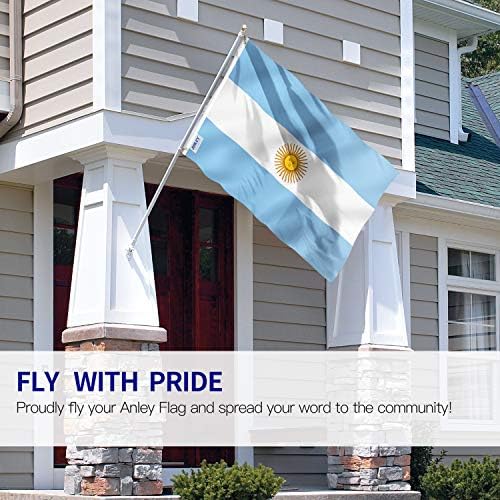 Anley fly Breeze 3x5 Foot Argentina Zastava-živopisne boje i fade proof - platno zaglavlje i dvostruko Prošiveno-argentinske nacionalne