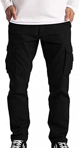 Nyybw muške gaće koje se bave - lagane planinarske pantalone na otvorenom taktičke hlače pantalone sa džepom, velikim i visokim