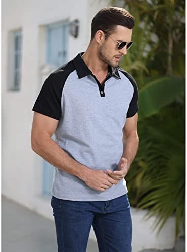Muške polo majice kratki rukav casual contrast color atletski golf tenis stilski ljetna majica