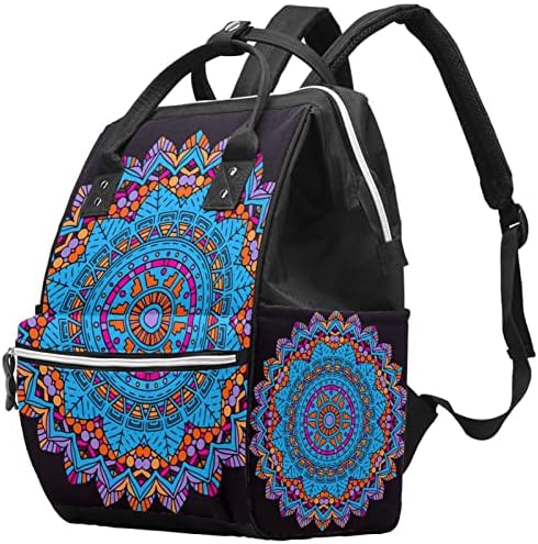 Mandala geometrijske cvjetne torbe za cvjetne pelene ruksak za bebe nazivne torbe za promjenu multi funkcije Velika kapaciteta putna torba